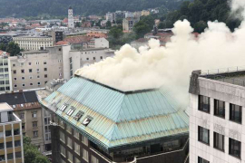 Gori hotel u centru Ljubljane, 100 ljudi evakuisano
