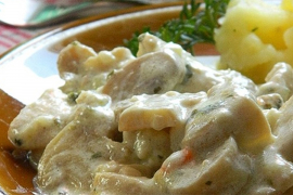 Bijelo meso sa šampinjonima i susamom