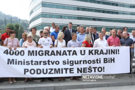 Protesti u Sarajevu zbog migranata: Situacija izmakla kontroli u USK