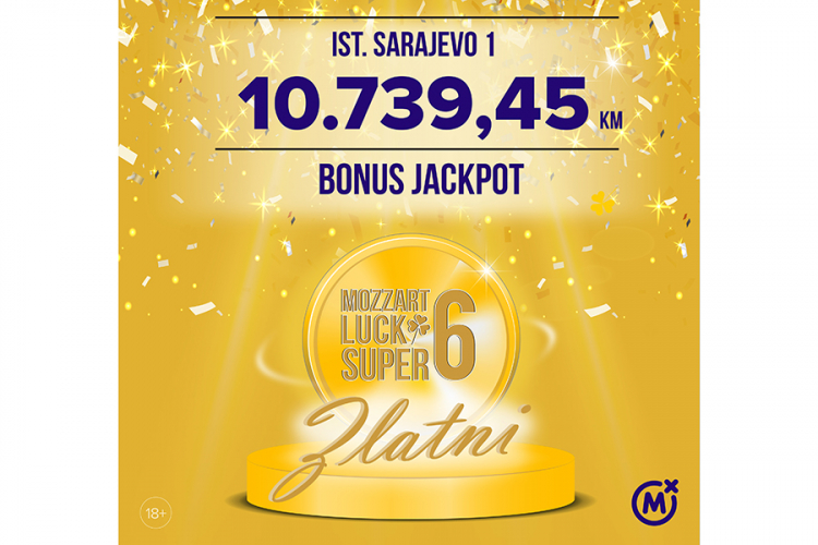 Mozzart lucky super 6 - isplaćen zlatni bonus džekpot