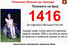 Humanitarni broj 1416 za liječenje Željane Ristić