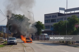Gorio automobil u Banjaluci