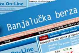 Promet na Banjalučkoj berzi veći od 900.000 KM
