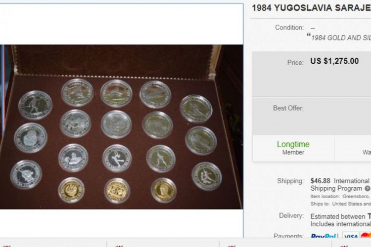 Predmeti sa ZOI u Sarajevu se prodaju na eBayu i dostižu ogromne cijene
