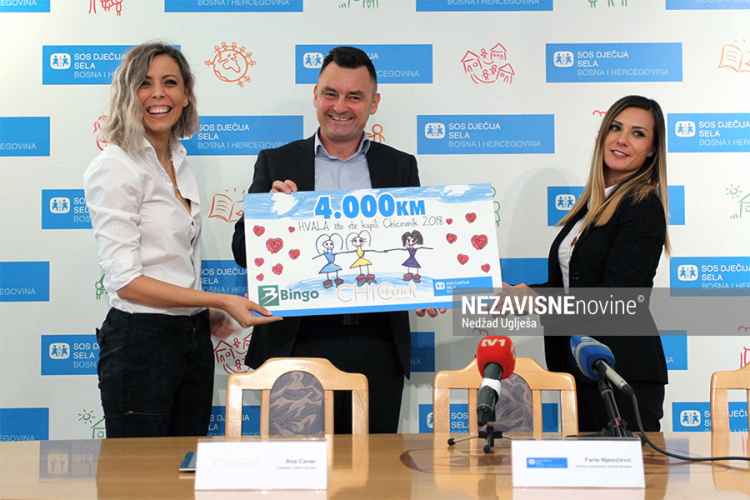 Akcija kompanije "Bingo" i "CHICovnika": SOS - Dječjem selu donirano 4.000 KM