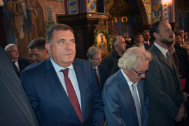 Dodik na ustoličenju vladike Grigorija u Diseldorfu