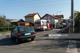Sudar u Banjaluci: U prevrnutom autu bili majka i beba