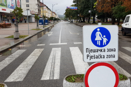 Obustava saobraćaja u centru Doboja