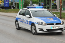 Udes kod Pala, ford završio na krovu