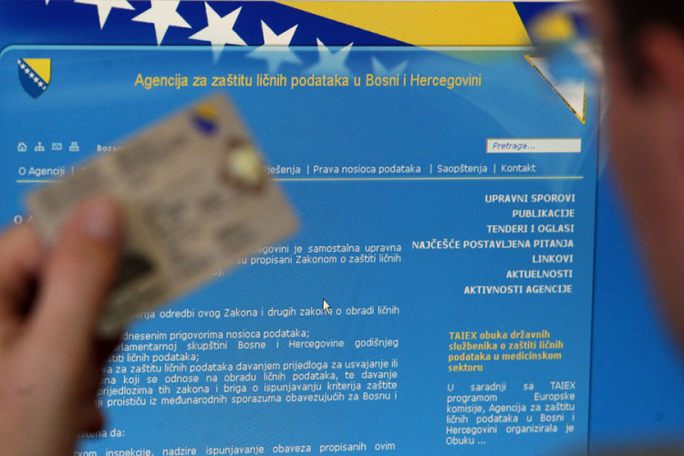 BiH ne mari za zaštitu ličnih podataka