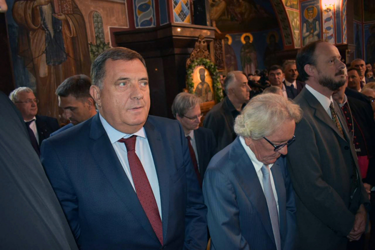 Dodik na ustoličenju vladike Grigorija u Diseldorfu