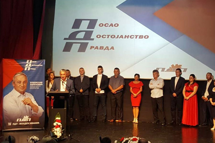 Borenović: Očekujem direktan mandat PDP-a