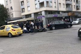 Sudar motocikla i audija u Banjaluci
