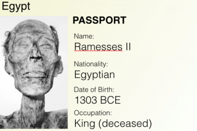 Mumificirani faraon Ramzes dobio pasoš
