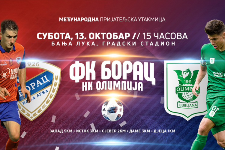 Osvojite ulaznice za meč Borac - Olimpija
