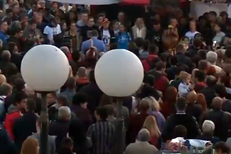 Protest u Banjaluci zbog izbornih rezultata