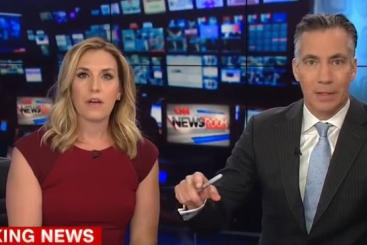 Reakcija voditelja CNN-a nakon dojave o bombi