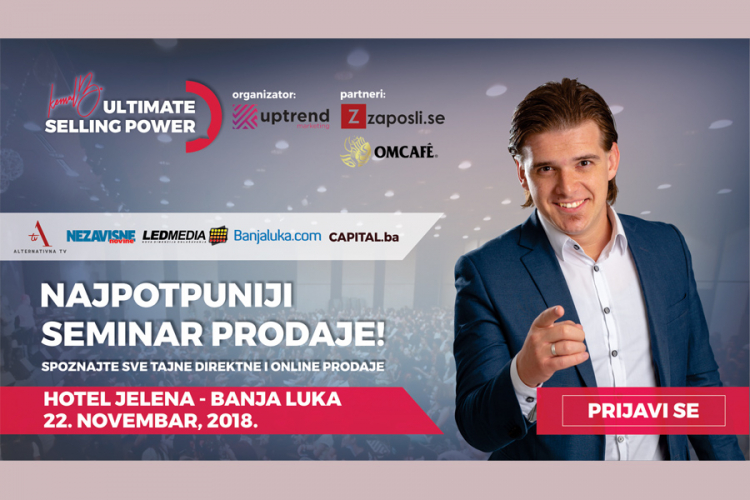 Seminar "Non-stop prodaja" uskoro u Banjaluci