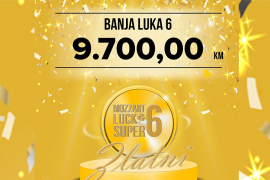 MOZZART Lucky Super 6 - Isplaćen ZLATNI BONUS DŽEKPOT