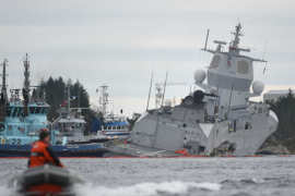 Sudar tankera i ratnog broda kod Bergena