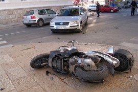 Sudar pasata i motora u centru Trebinja