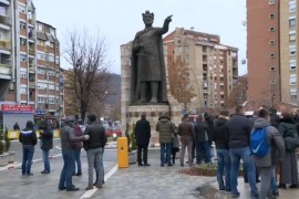 Protest Srba u Kosovskoj Mitrovici