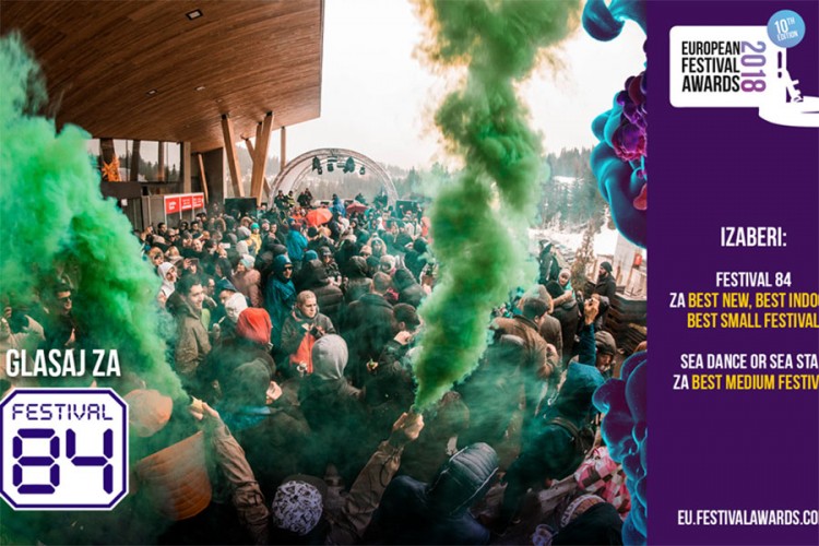 Festival 84 nominovan za najbolji evropski festival u tri kategorije