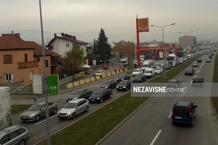 Gužve na zapadnom tranzitu u Banjaluci
