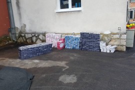 U Trnovu oduzeto 7.327 paklica cigareta