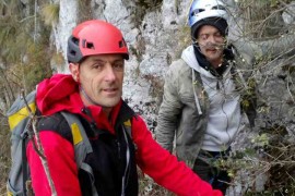 Planinar spasen iz stijena u rejonu Ostroga