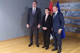 Tusk sa Vučićem i Brnabić u Briselu