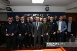 Prijem za policajce: Rizikovali svoj život da bi spasili tuđi