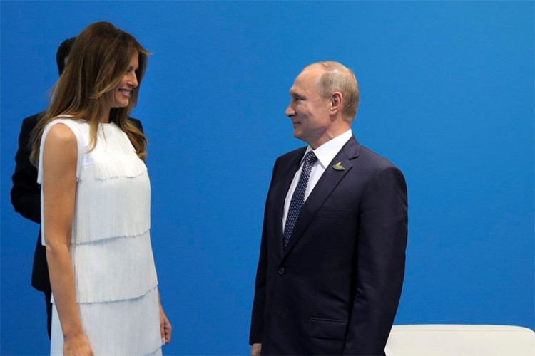 Novinari optužili prvu damu SAD da flertuje sa ruskim liderom, Putin im oštro odgovorio