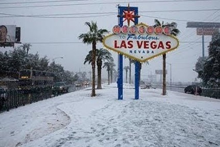 U Las Vegasu pao snijeg