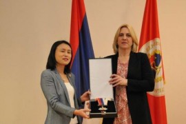 Cvijanovićeva odlikovala Čen Bo