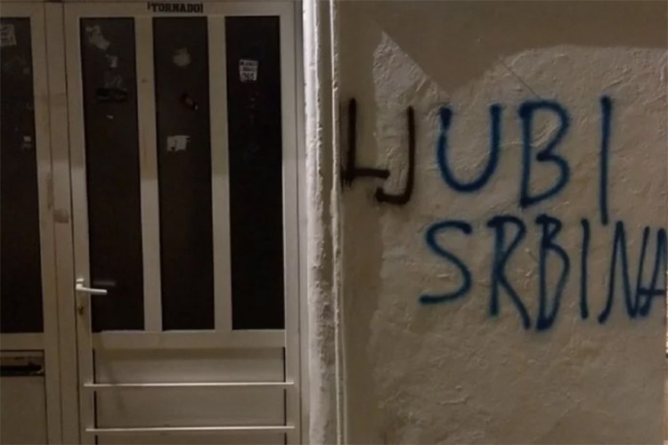 Zadranin prepravio grafit "Ubi Srbina" pa dobio krivičnu prijavu