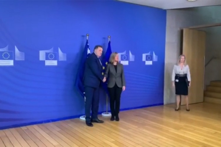 Sastanak članova Predsjedništva BiH sa Federikom Mogreni