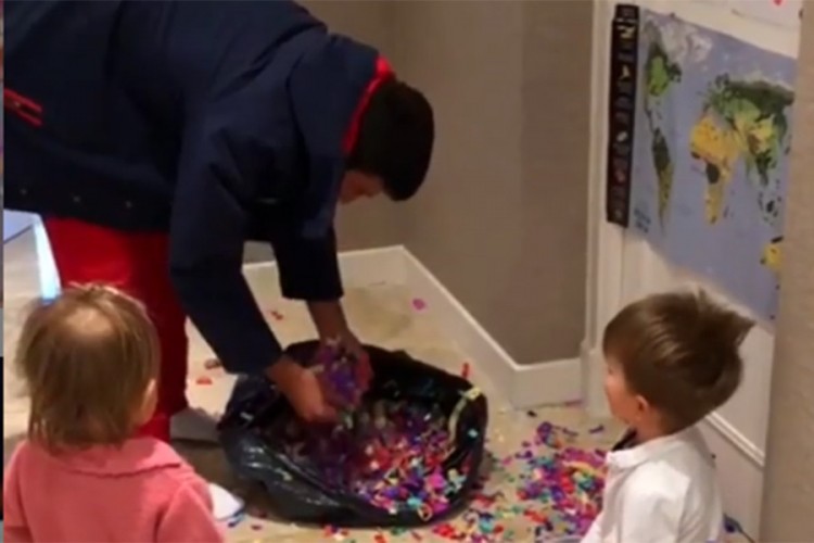 Nole konfetama obradovao Taru i Stefana