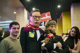 Maske Putina i Vučića pobijedile na "Prazniku mimoze"