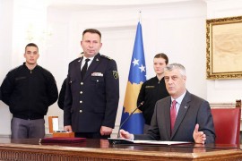 Tači: Kosovski vojnici koristiće američku opremu