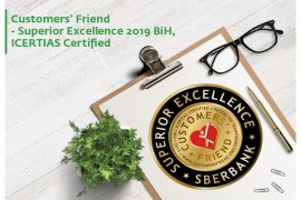Sberbank i ove godine potvrđeni "Prijatelj klijenata" u BiH