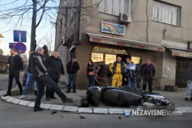 Sudar automobila i motocikla u Banjaluci