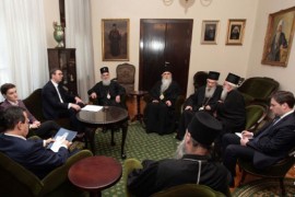 Državni vrh Srbije sa patrijarhom Irinejom
