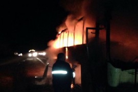Izgorio autobus u Čelincu