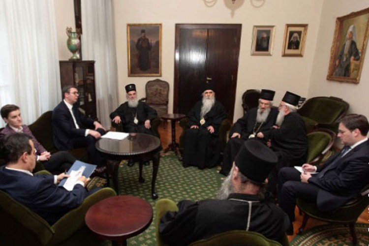 Državni vrh Srbije sa patrijarhom Irinejom