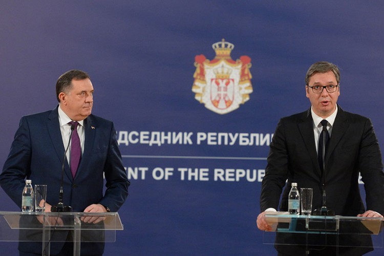 Dodik sa Vučićem o infrastrukturnim projektima i aktuelnim događajima