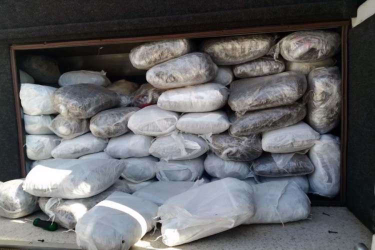 Uhapšen sa 233 kilograma marihuane
