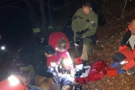 Migrant pao sa stijene na Plješevici