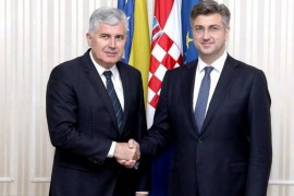 Čović i Plenković: Podrška Hrvatske evropskom putu BiH