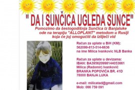 Sunčici treba pomoć da progleda